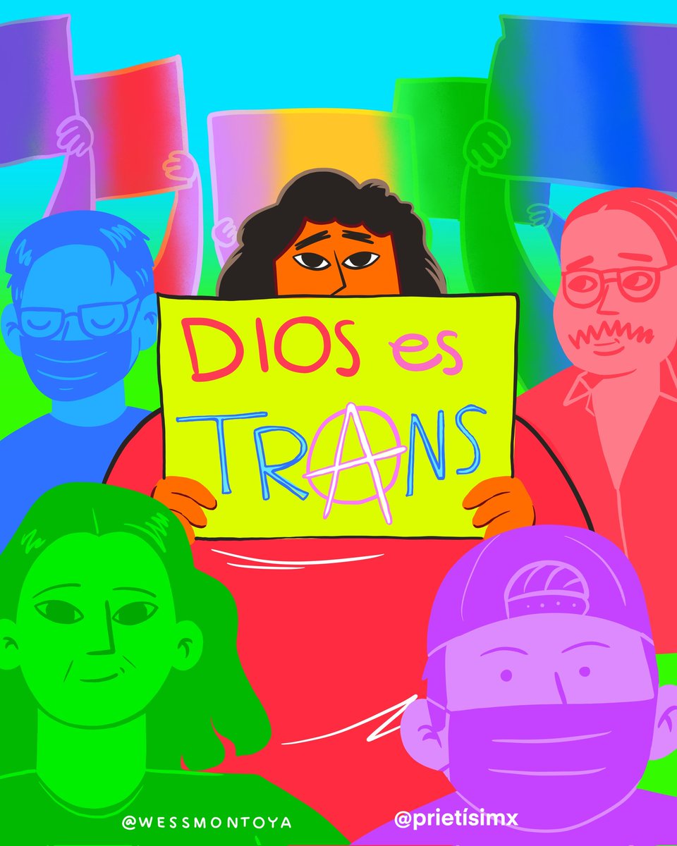 wessmontoya's tweet photo. 17 de mayo Dia Internacional contra la Homofobia, la Transfobia y la Bifobia. Cuestionemos nuestro binarismo, la heteronormatividad y el como las violencias son potenciadas por el racismo y el clasismo. #diosestrans #trans #17demayo https://t.co/HQhjhK4L5y