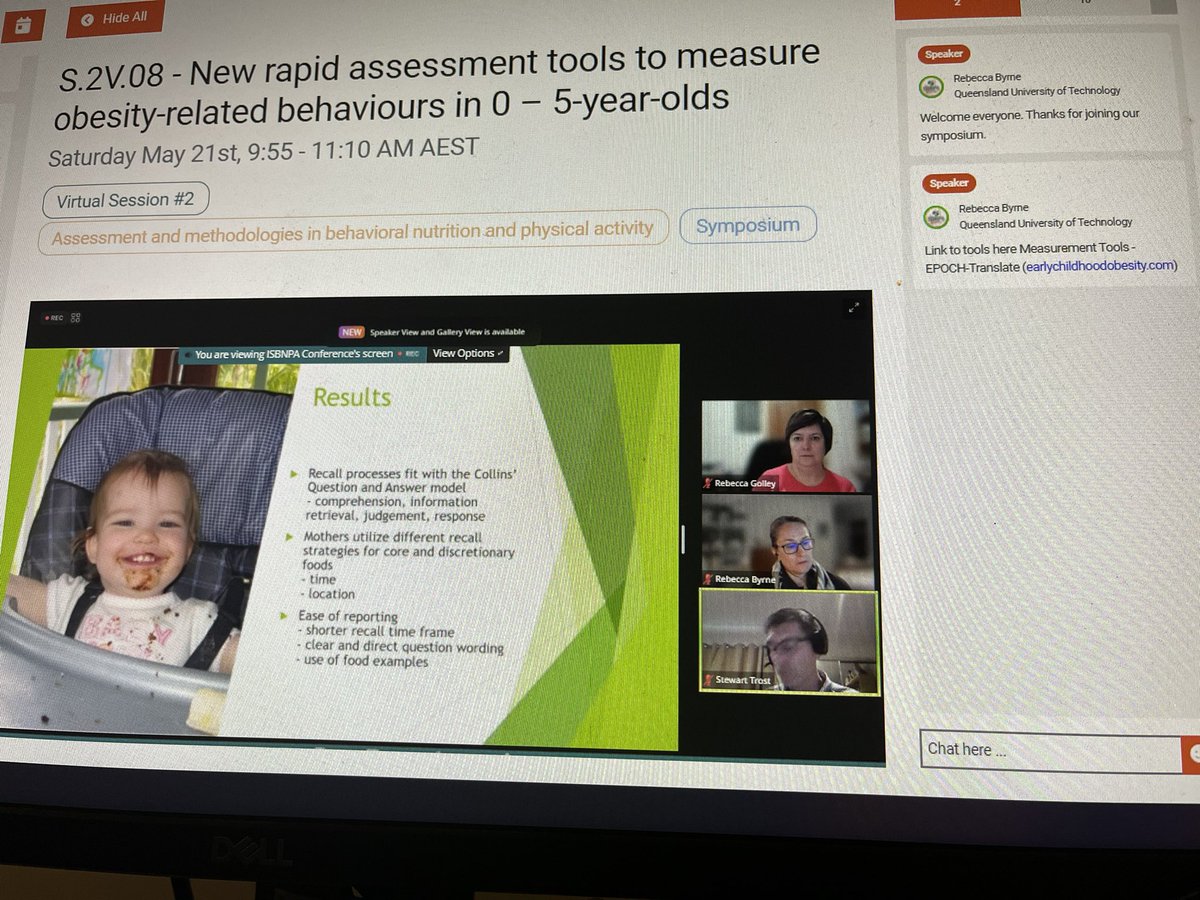 Presenting our virtual symposium at #ISBNPA2022 today with <a href="/ProfGolley/">Prof Rebecca Golley</a> <a href="/StewartTrost/">Stewart Trost</a> <a href="/CRE_EPOCH/">CRE_EPOCH</a> Rapid assessment tools to measure obesity-related behaviours in #earlychildhood