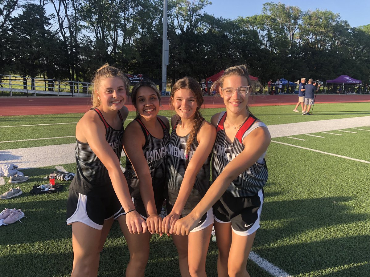 Our girls 4x1 team sets a new school record with a time of 51.38!!