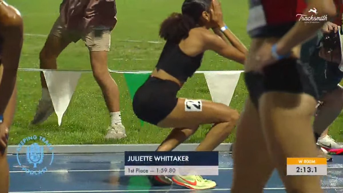 jgault13's tweet photo. Wow! Juliette Whittaker becomes just the second high school girl to break the 2:00 barrier in the 800, running 1:59.80 to win at the Track Night NYC Meet.

Only Mary Cain (1:59.51) has gone faster. What a night for high school 800m running. https://t.co/kA8MHC2ve8