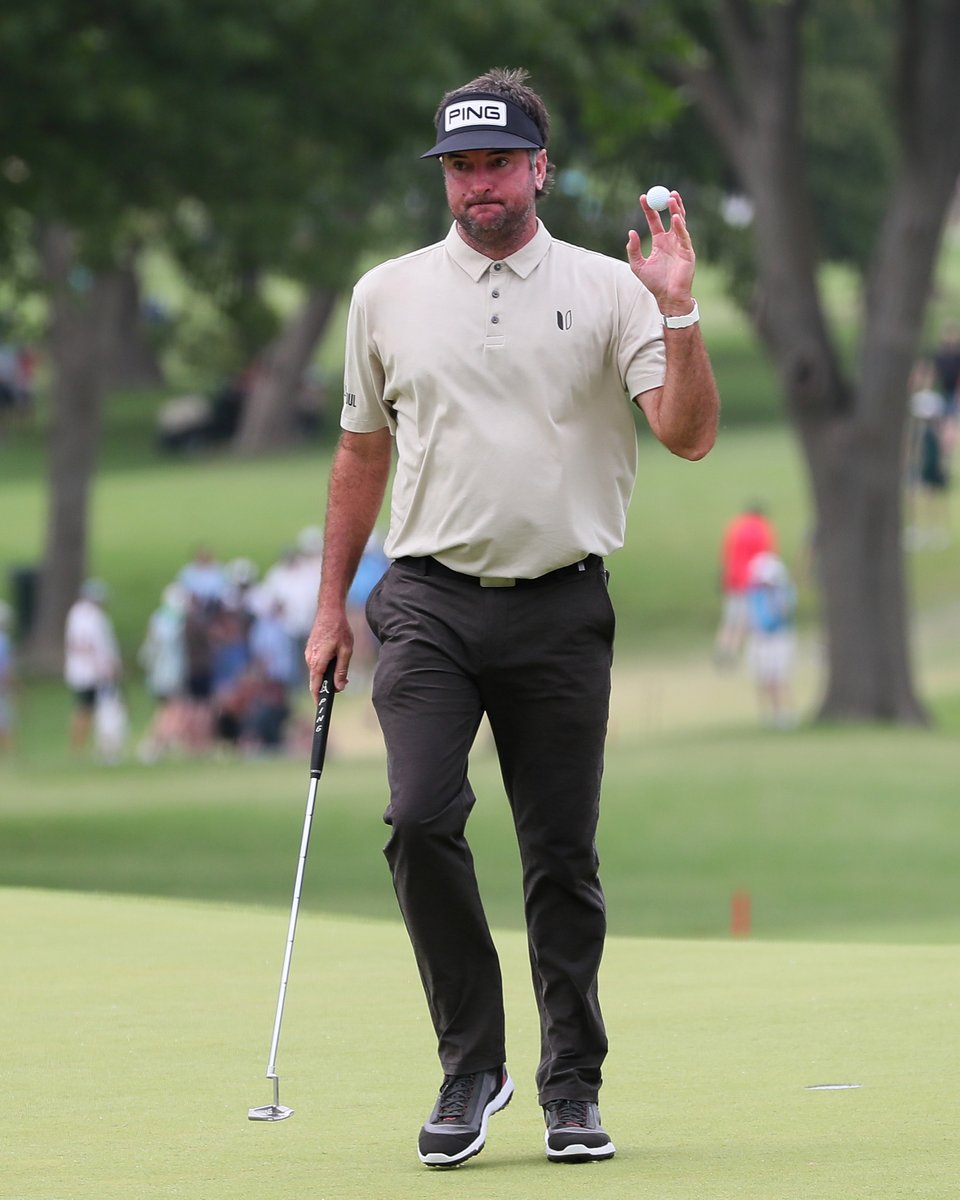 PingTour's tweet photo. Bubba doing #BubbaGolf things. He’s four back after a second round 63 which ties the lowest round in @PGAChampionship history. #PlayYourBest #PLD https://t.co/qrU57gOUys