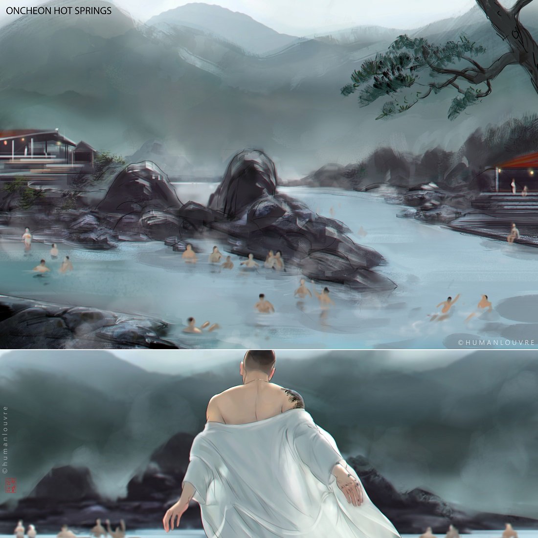 lunieeaaangel's tweet photo. @humanlouvreart Jeon looks like a God from Greek here 😭 The robe—🤧✊ https://t.co/OYUswJqVds