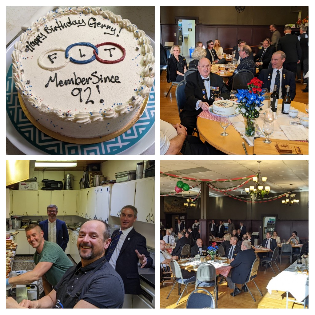 Odd Fellows Initiates Dinner &amp; Auction was held Wednesday. An amazing night, raised money for Victoria Women's Transition House + celebrated Brother Jerry's 94th birthday. #ioof #Columbia2 #oddfellows #yyj