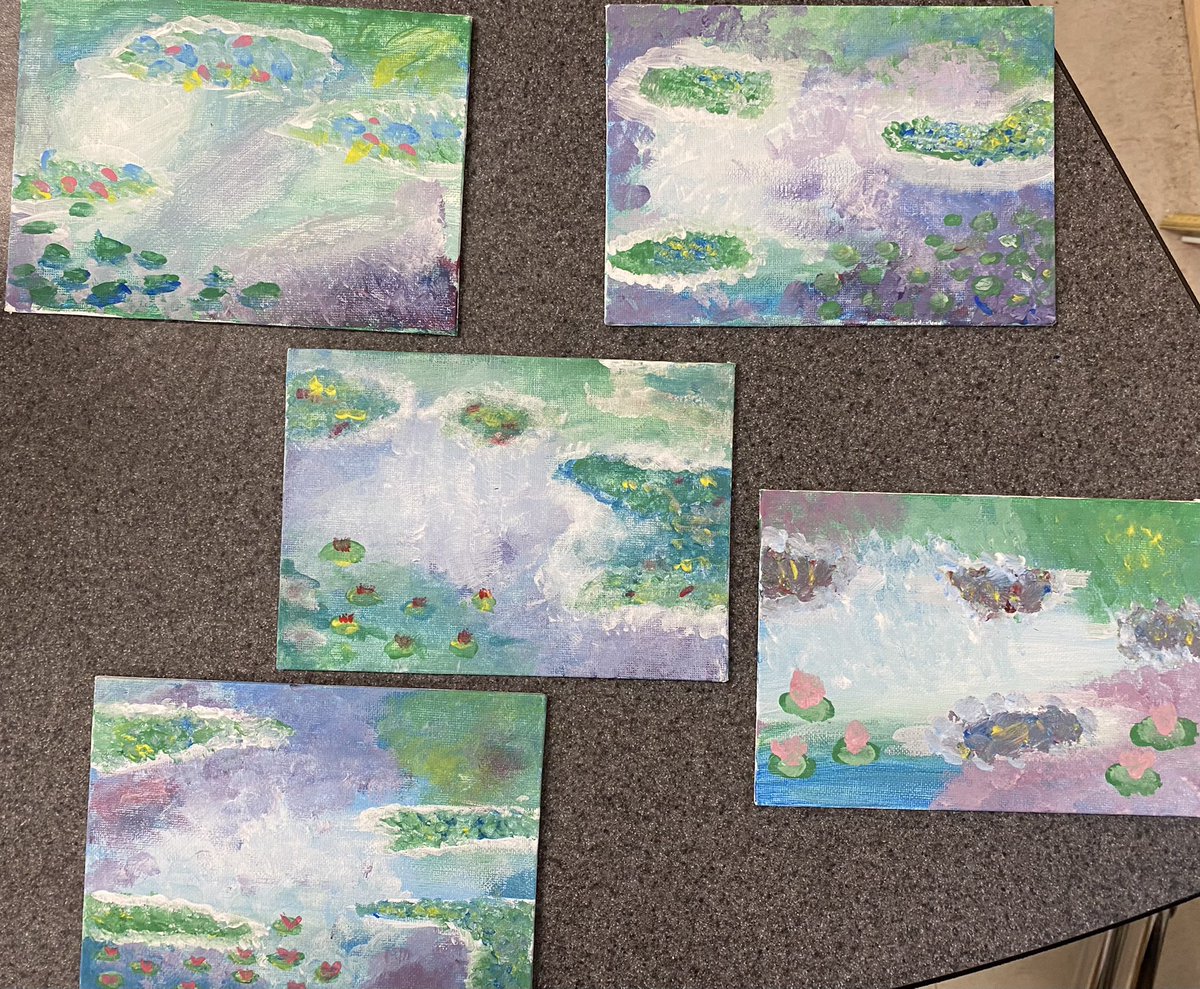 lindaparnsalu's tweet photo. Busy days building carnival games to test theoretical and experimental probability & channeling Monet Impressionism. #justanotherdayingrade6 #learningrisks #STEAM @WinchesterDDSB https://t.co/WfK0v6Gcu3