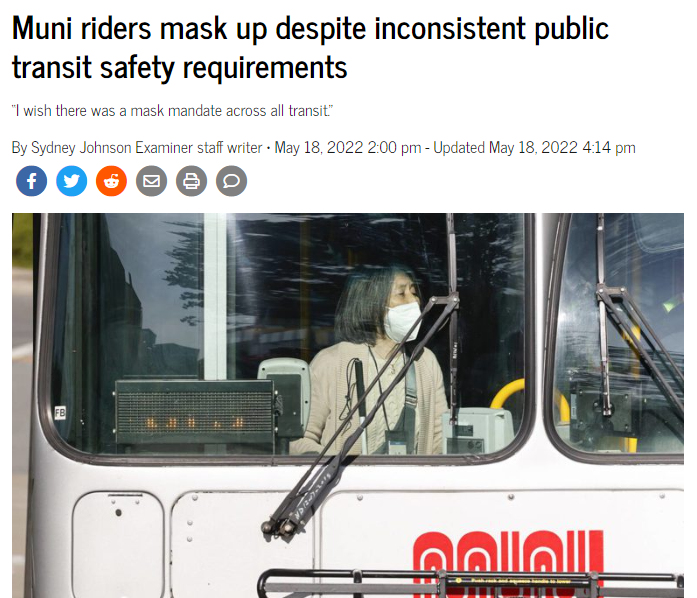 sdaction1's tweet photo. Great @sfexaminer article featuring SDA member Susan Kitazawa and organizer Raia Small about why we need a mask requirement on Muni!
Article here: https://t.co/sMrgDMa23G
Take action with the toolkit: https://t.co/phyzUqoLjt
#Masks4Equity #MaskUpInTravel #NoBodyIsDisposable https://t.co/WGhk56dYL4