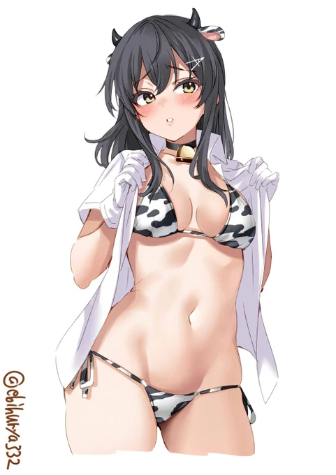 @shin_kyogoku 牛柄似合いますねぇ…!美味しいミルクを飲ませてもらいたいグヘヘ…🐮 
