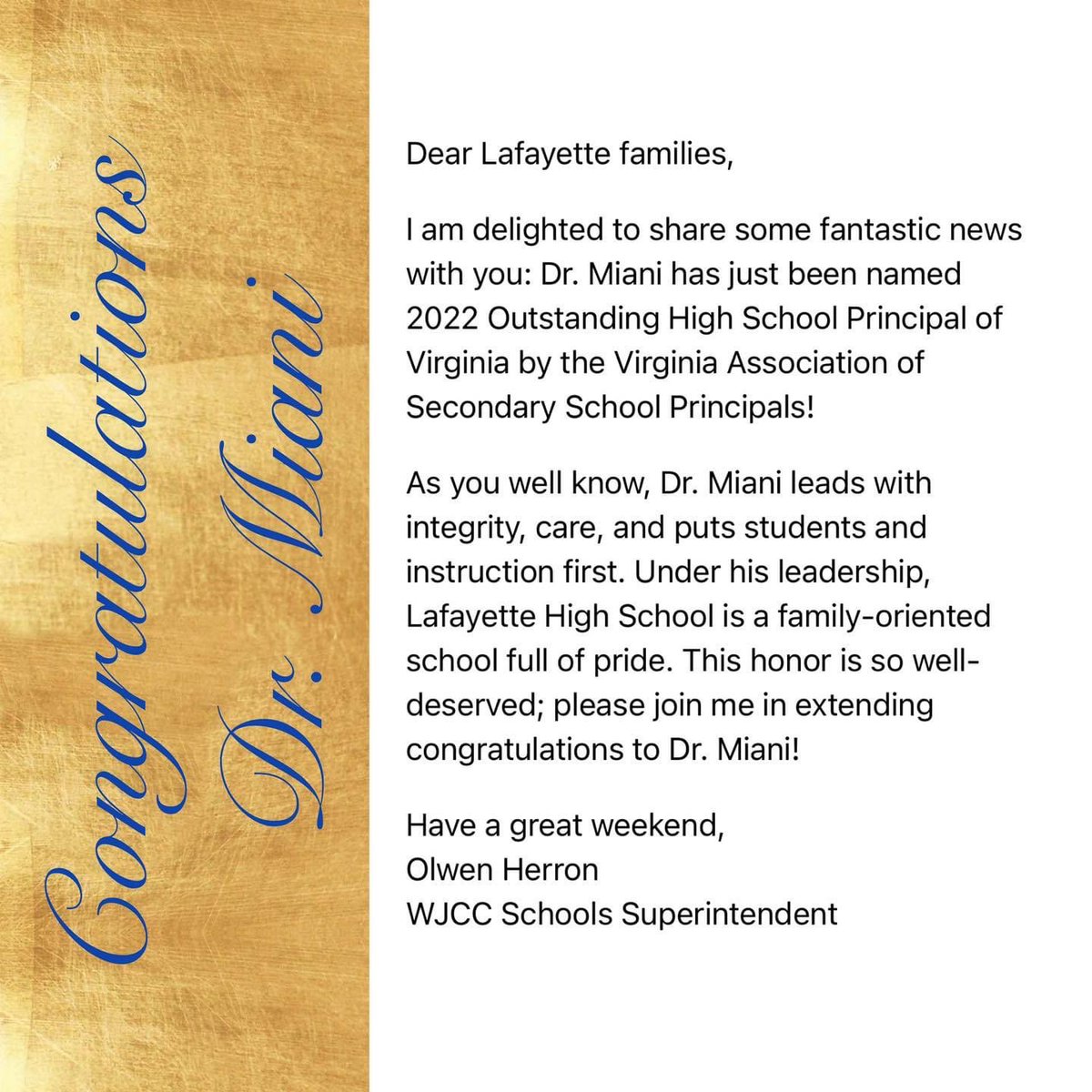 LHSRamFootball's tweet photo. We are grateful to be supported by such a great principal. @lafayetterams @Lafayette_AD #EveryRamEveryDay 🐏🐏 https://t.co/h6XMP3rGwQ