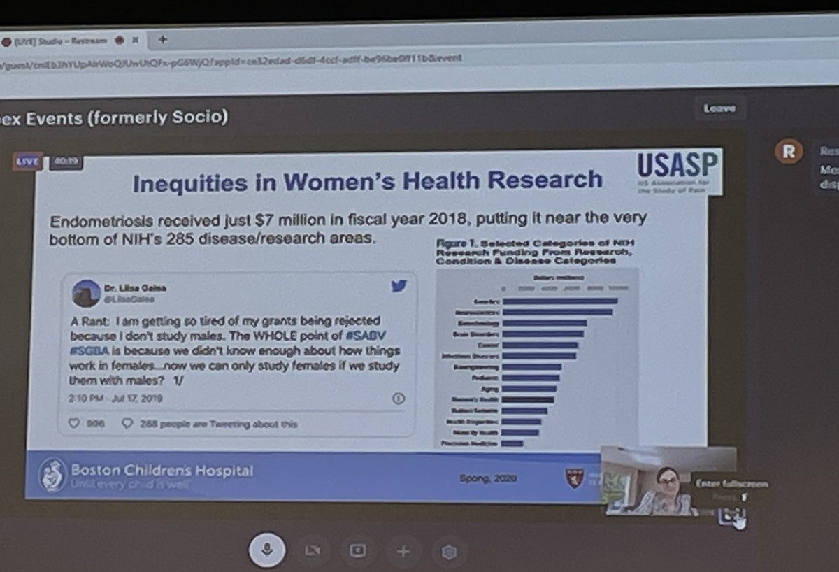Chen X. Chen (@drchensquared) on Twitter photo Dr. Sieberg cited data to show how womenâs health research is under-funded. <a href="/cbsieberg_PhD/">Christine B. Sieberg</a> Her team is among the first to study pain mechanism among adolescents with endometriosis. Dr. Sieberg cited data to show how womenâs health research is under-funded. <a href="/cbsieberg_PhD/">Christine B. Sieberg</a> Her team is among the first to study pain mechanism among adolescents with endometriosis.