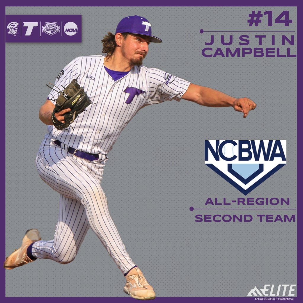 TROJAN TRIO ALL-REGION AGAIN
<a href="/TNUbaseball/">Trevecca Baseball</a> placed three on the <a href="/NCBWA/">NCBWA</a> Midwest All-Region team 
Get the full story at tnutrojans.com 
#PurpleReigns 
#MASHVILLE