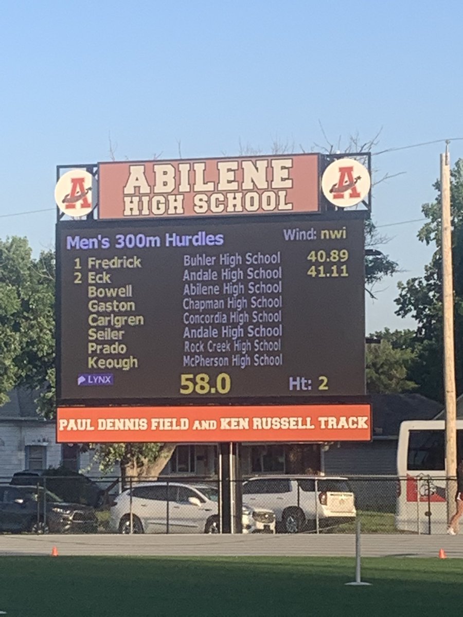 CruSportsNet's tweet photo. Back-to-Back 300m hurdles win for Buhler as Fredrick takes first and qualifies for State https://t.co/FXGeUjk7D5