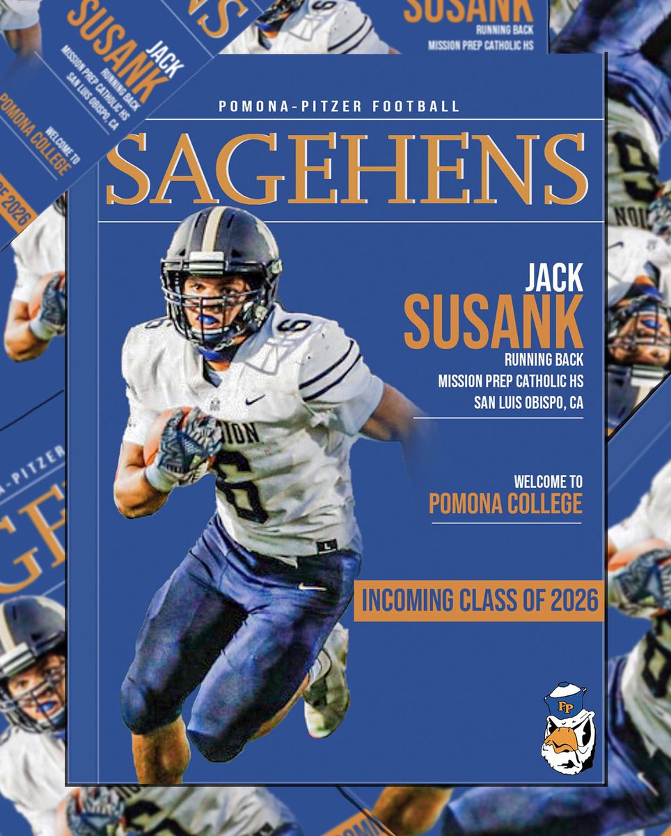 HensFootball's tweet photo. Jack Susank from San Luis Obispo, CA will be moving down to SoCal this fall to join our team! Welcome to Sagehen Football Jack!

#GoSagehens
#SagehenFB https://t.co/EeMfAyMzql