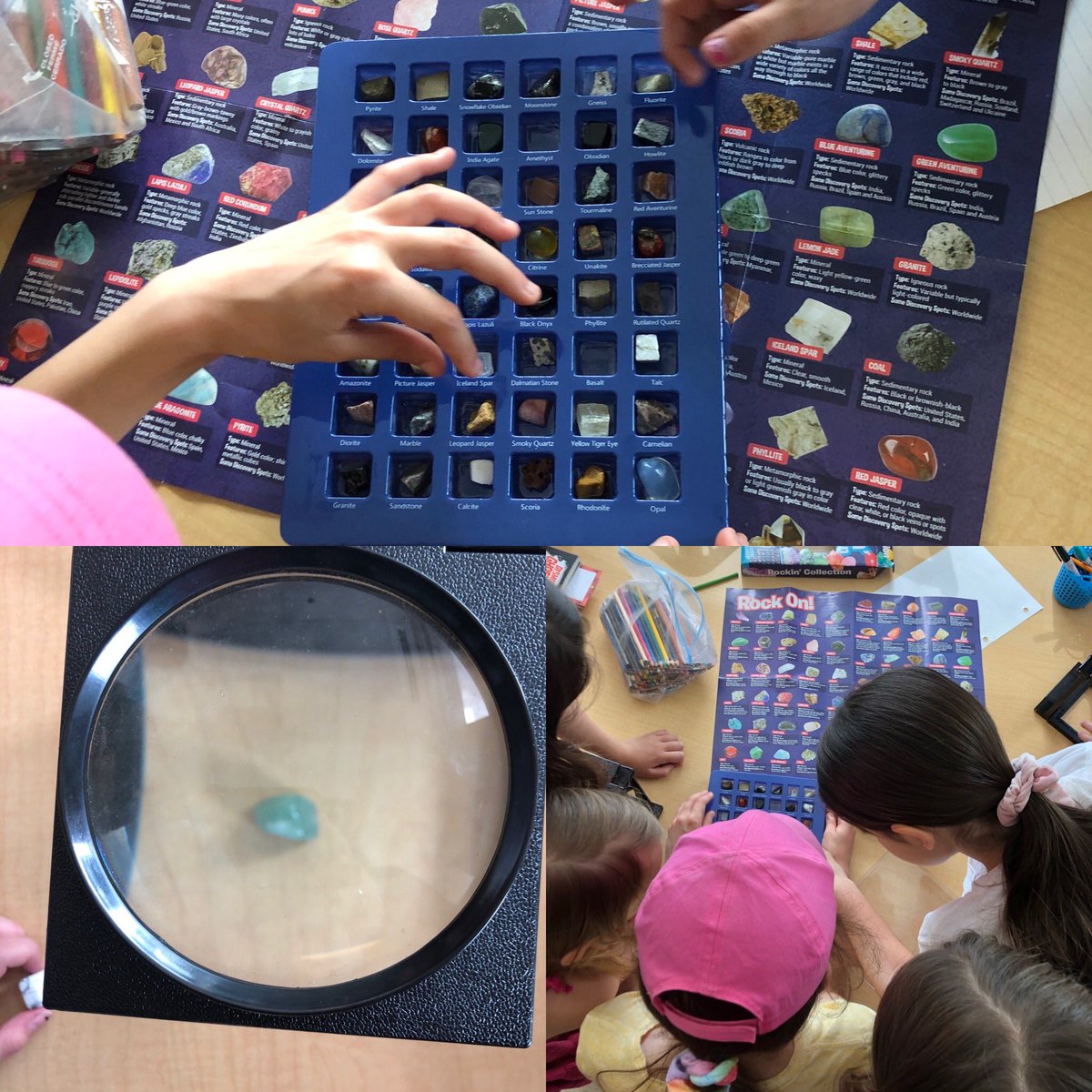 Grade 3’s and 4’s investigating various rocks and minerals-Science fun <a href="/JBoltonps/">James Bolton P.S.</a>