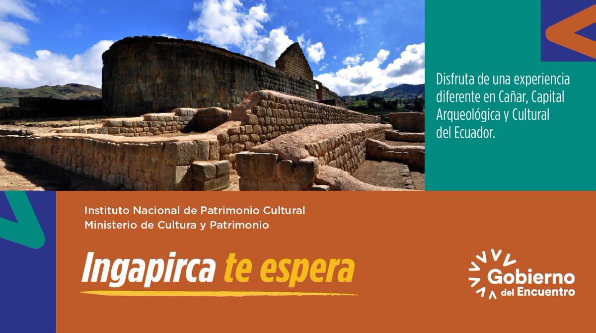 ComplejoIngapir's tweet photo. Ingapirca te espera, el complejo arqueológico precolombino más importante del país🇪🇨. Visítalo en este feriado y disfruta de una experiencia cultural diferente. 

Horario de atención: 
⏰ 09h00 a 16h30

Reserva tu visita en: https://t.co/QAtVK9dDgZ https://t.co/2aXl8mP8c8