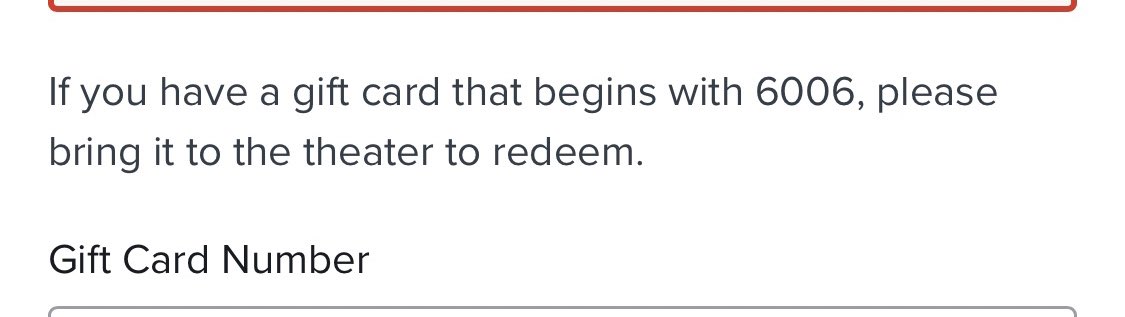 MNwithKids's tweet photo. @MovieTickets So we were given your gift cards as a gift, and I tried to redeem them online, but your website said they have to be redeemed at the box office (see screenshot), but the box office said they need to be redeemed online (states on the back of the cards). So … ??? https://t.co/TT8uUehn8t