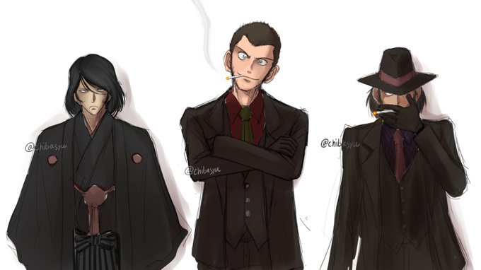 #これを見た人は手袋の入った画像を貼れ  ルパン一味って手袋似合うと思う。 