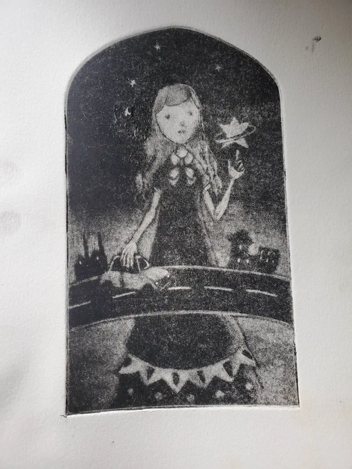 刷り下手すぎ問題
インク取りすぎた
描画はまあまあ
もうちょっとかな 