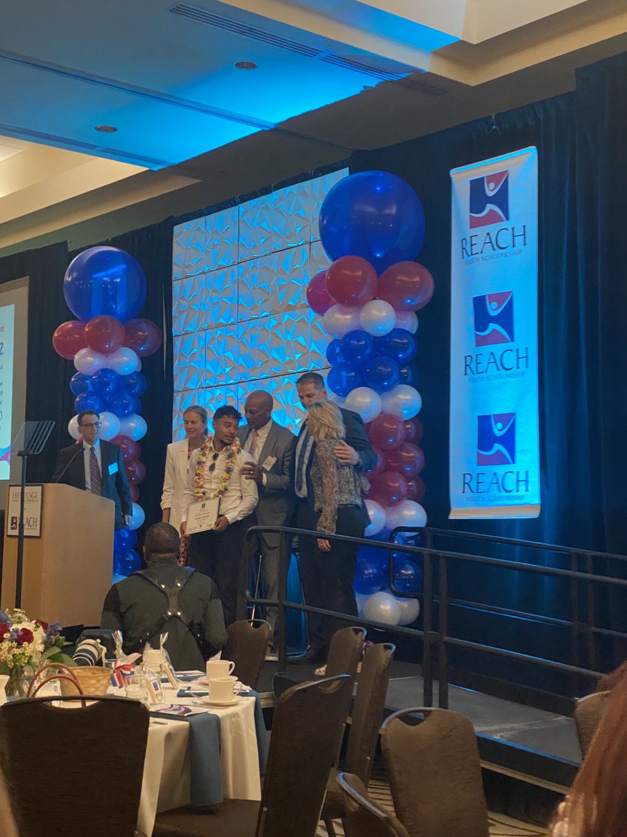 Congratulations to senior football player Ernesto Sanchez Jr. for receiving one of the top awards at the REACH Youth Scholarship Awards breakfast this morning
