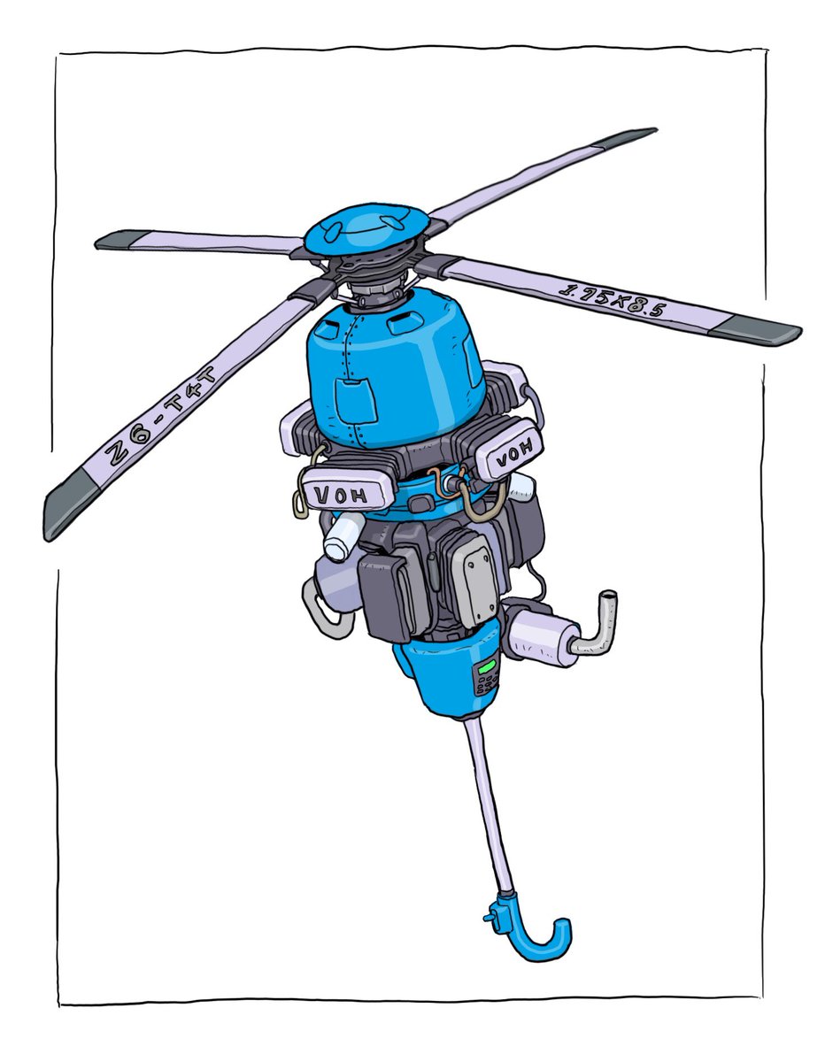 no humans vehicle focus science fiction aircraft propeller blue background robot  illustration images