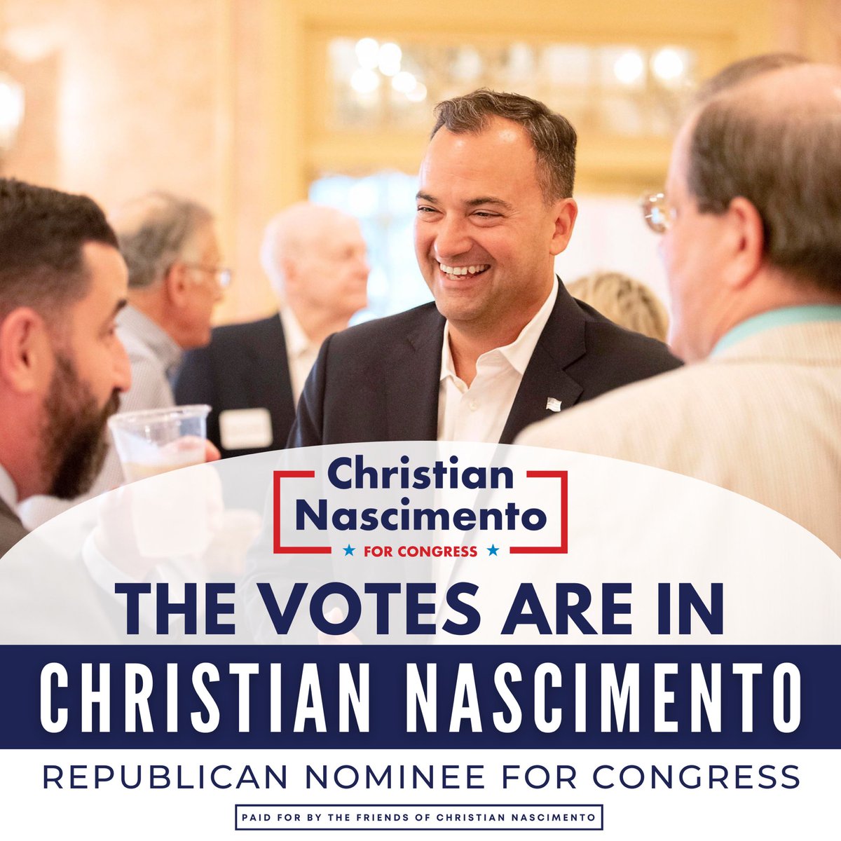 CNasForPA's tweet image. I'm proud to be the Republican nominee for PA's 4th Congressional District! Thanks to everyone that worked so hard on the campaign these past few months -I'm humbled and honored by all of the support. Now the real work begins!