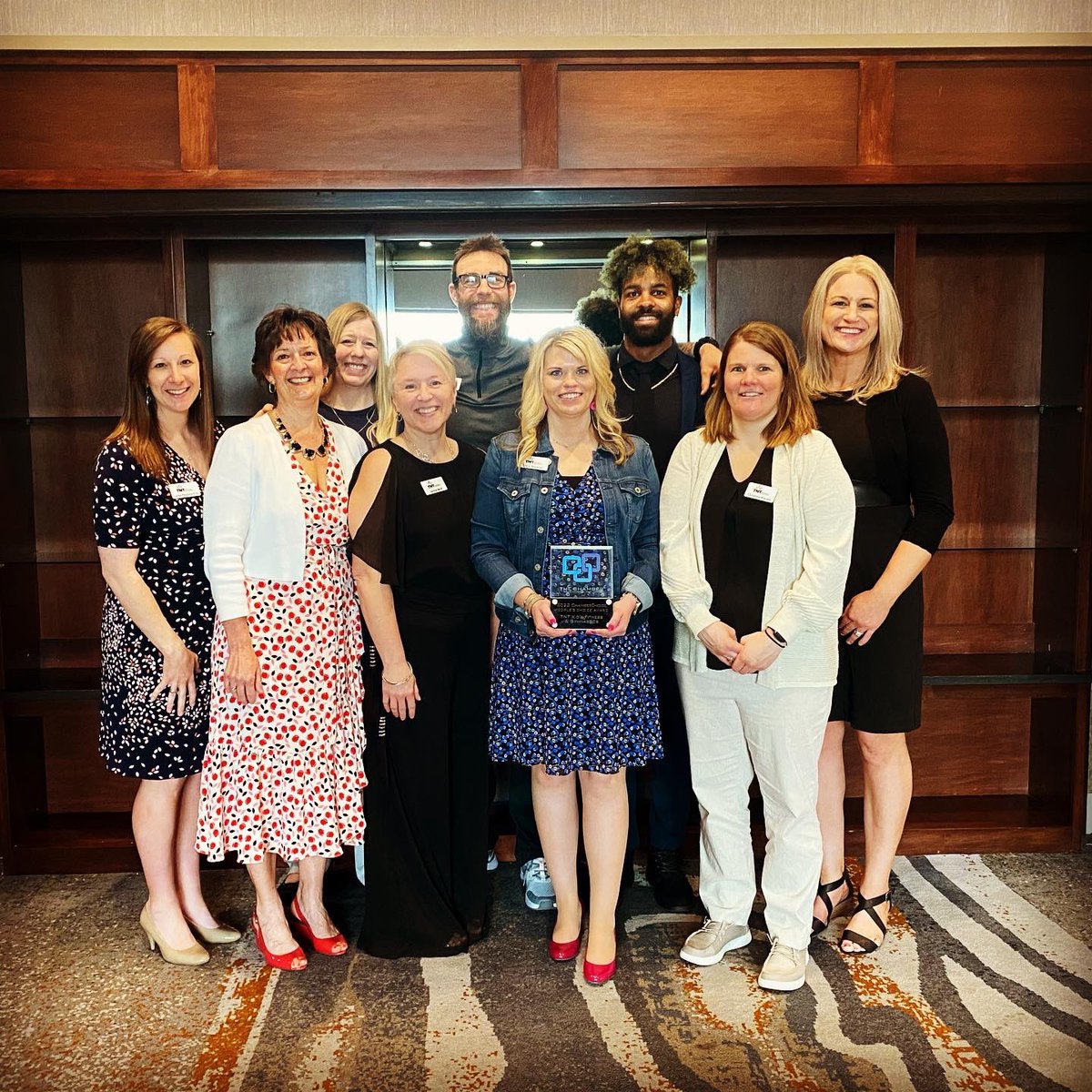 ErinAhneman's tweet image. Incredibly proud of @TNTKidsFitness for winning the People’s Choice Award at the @FMWFChamber Chamber Choice Luncheon! #tntkidsfitness #inclusivefitness #movementforall