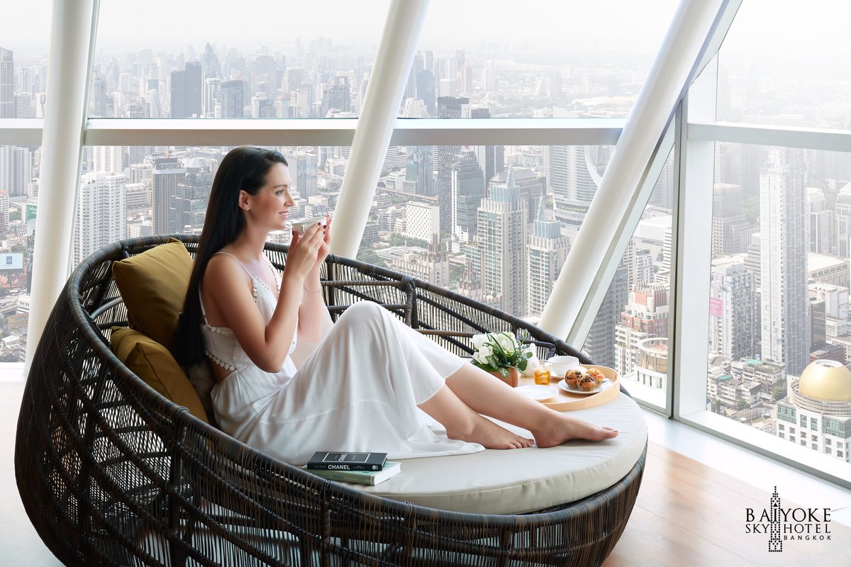 Take a break at #panoramasuiteroom 
Explore more 👉baiyokesky.baiyokehotel.com/panorama-suite…...
#baiyokeskyhotel #staycation #staywithus #pratunam #bangkokhotel