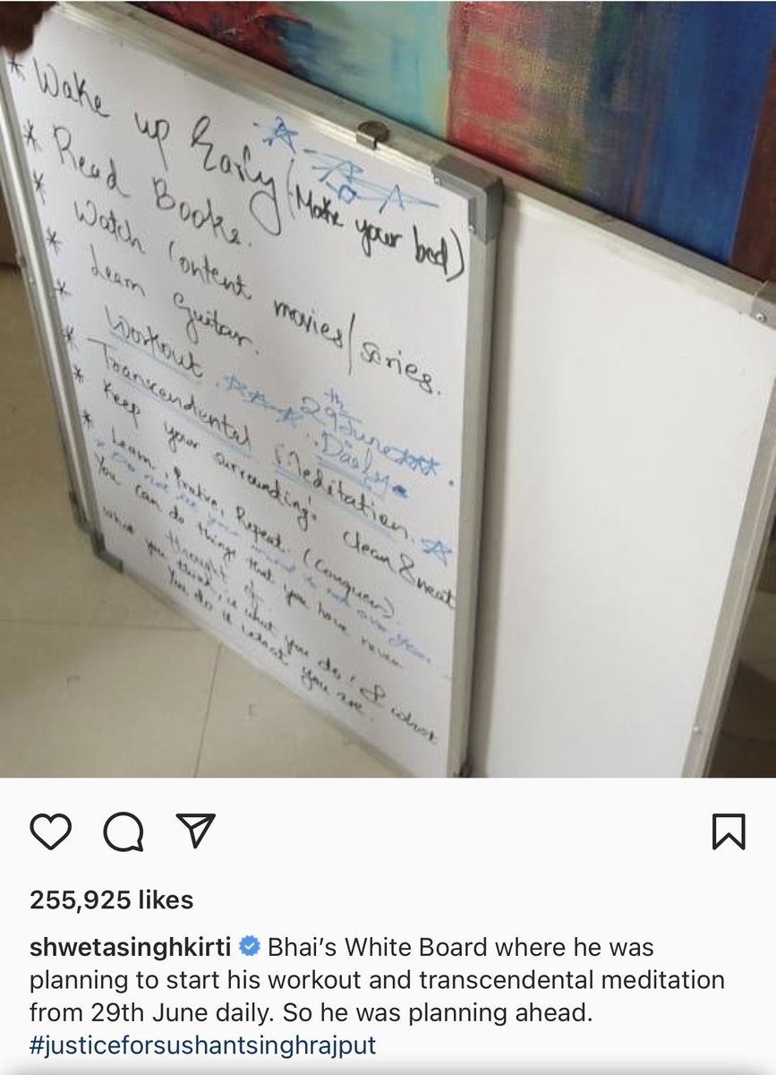 itsPPP4747's tweet photo. @withoutthemind On May 5’20 .@itsSSR posted abt meta skills to improve quality of life
He was planning to start his workout &amp; transcendental meditation from 29th June
He loved his live &amp; was planning ahead
Why was su!cide narrative pushed?

Justice Will Prevail For SSR
Never forget never forgive https://t.co/sEW76okyph
