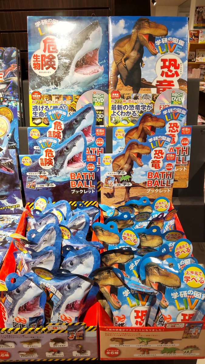 TSUTAYA09055678's tweet image. お風呂で学べる BATHBALL
｢恐竜｣ 、｢危険生物｣ 入荷しております‼️

 #TSUTAYA  #亀岡 #BATHBALL