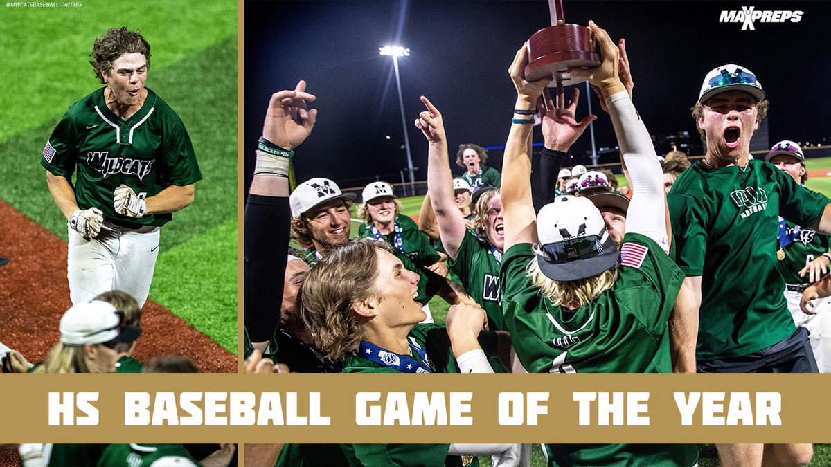 MaxPreps's tweet photo. The High School Baseball GAME OF THE YEAR ⚾️ 🏆

Millard West’s AJ Tauber blasted a home run to win the Nebraska Class A State Championship 😤

🎥: https://t.co/XaM1QhOTeE https://t.co/FsbfL5pelF