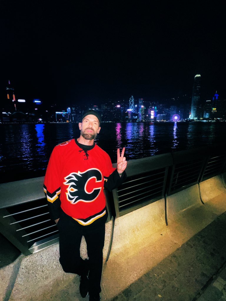CanuckTC's tweet photo. Repping the @NHLFlames and #CofRed in Hong Kong. 🇨🇦🇭🇰🔥🫶🏻

#GoFlamesGo #BattleOfAlberta

#Flames fans worldwide - tell me where you’re at!

#StanleyCup #FireItUp https://t.co/8KEL9eQlB2
