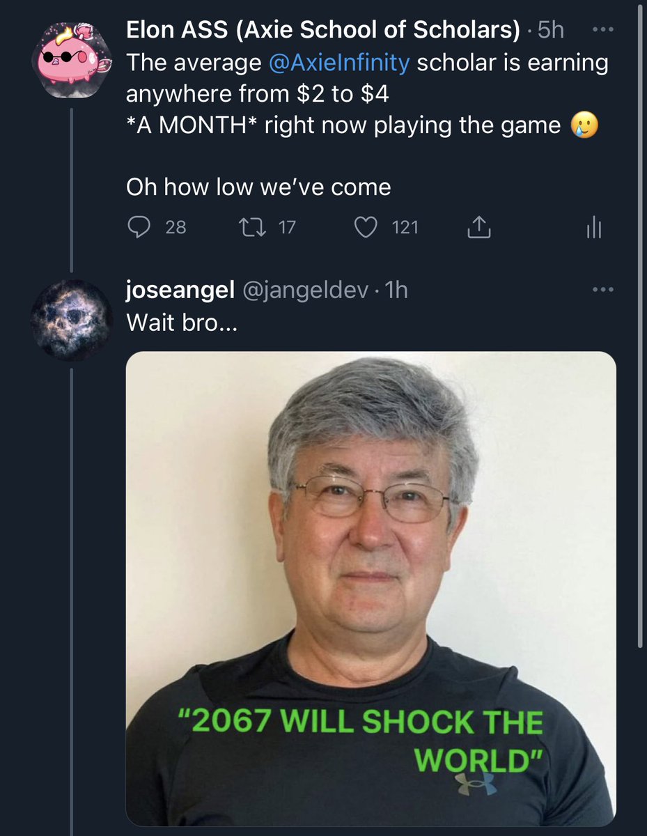AxieElon's tweet photo. 😂😂😂😂😂😂😂😂😂 https://t.co/KPzTeSfmUs