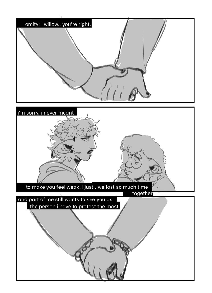 _wavesonmars_'s tweet photo. Hereโs the #amwillow comic with help from @xolarsystems who wrote basically everything ๐ค the context is after labyrinth runners and they head home together https://t.co/XDnURW948Y