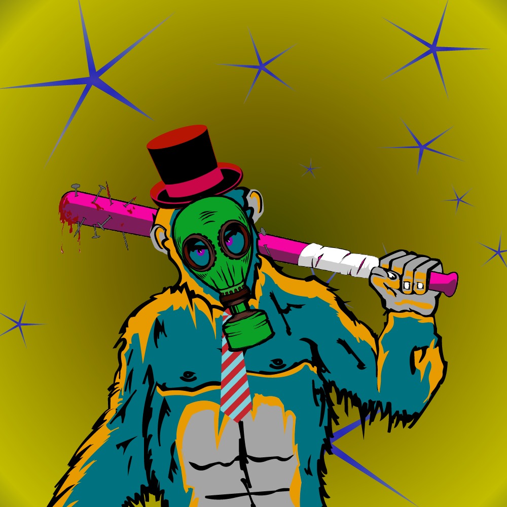 How do u guys like the gas mask? 😈 #purge #NFTCommunity