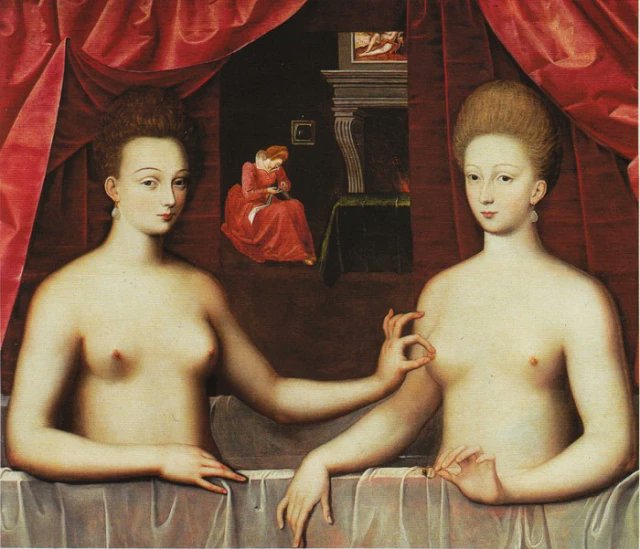 ClaudMang's tweet photo. Gabrielle D'Estrees and her sister
Anonymous    c1600 https://t.co/2eLV7X0jnT