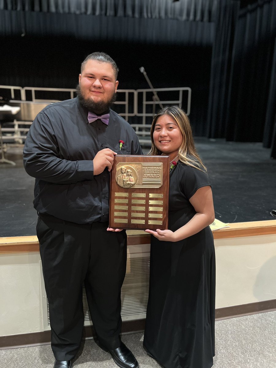PachecoPanthers's tweet photo. Congratulations to Nadily Escobar and Jacob Rogers on earning the National School Choral Award last night!  Great job! https://t.co/LucPN49Ng7