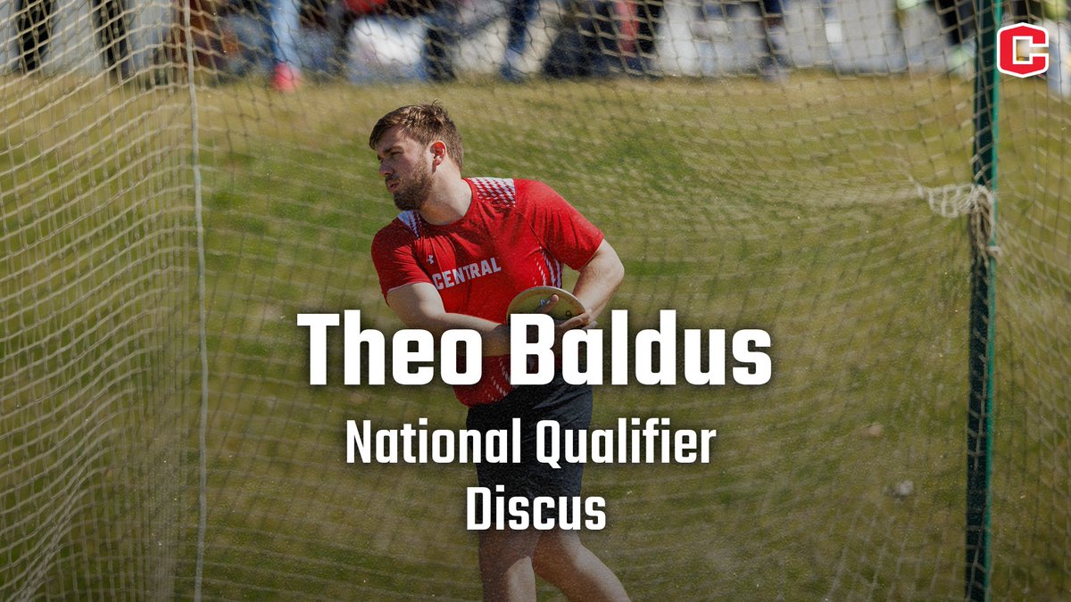 DutchXCTF's tweet photo. Theo Baldus, a former 1A standout at St. Ansgar High School, continued his late surge in his final season for the Dutch with a 165'3" toss in the discus this week to earn a trip to Ohio. #DutchThrows https://t.co/1RR489hQTf