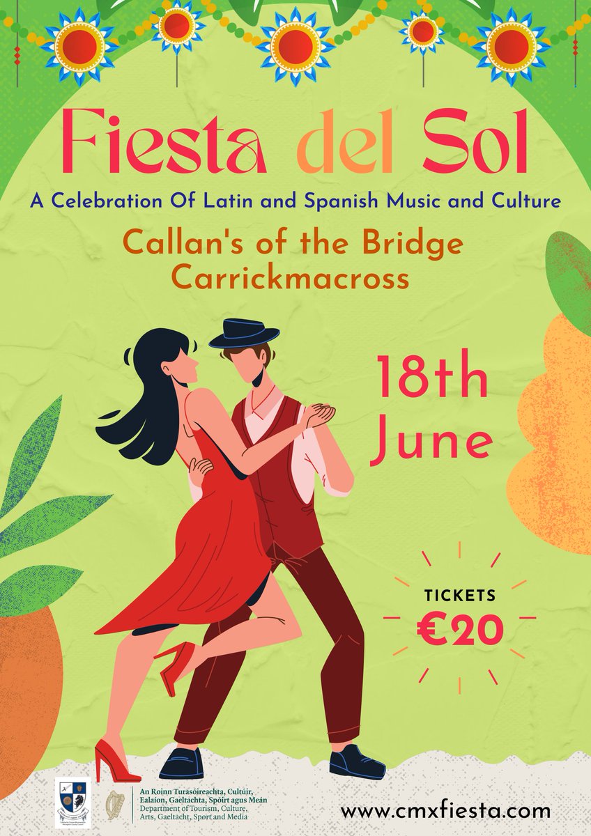 FiestadelSolCMX's tweet image. We can't wait to get the party started! 
#llpps #LocalLive #fiesta #culture #Spain #Mexico #Ireland #sun #JUNE #party 
@artsinmonaghan @DeptCulturelRL @MonaghanTourism