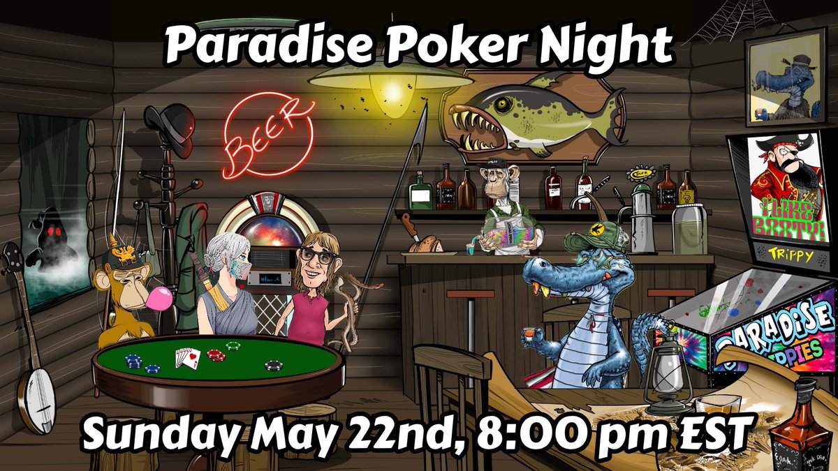 SBSFantasy's tweet photo. We just had an amazing spaces w/ @trippies @BullsOnTheBlock @HillbilliesNFT @thesevens_7! 🍌💛

Don’t forget to join our Poker Tourney Sunday at 8pm est! ♠️🔥 https://t.co/EXunUO66Ab