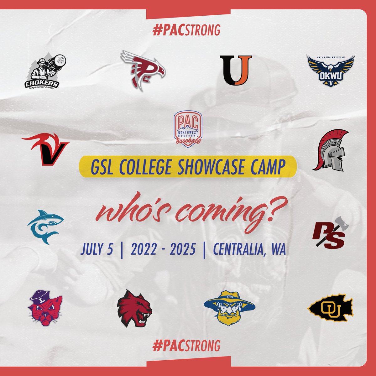 PNWBaseball's tweet image. PAC ID Camps are filling up quickly! SIGN UP to gain great exposure and possibly be selected to represent the Northwest at one of our other upcoming events 👉 bit.ly/3syFmdv

✅ 2022 PNW Games

✅ PNW National Team

✅ Fall Ball / Scout Team

#PACstrong