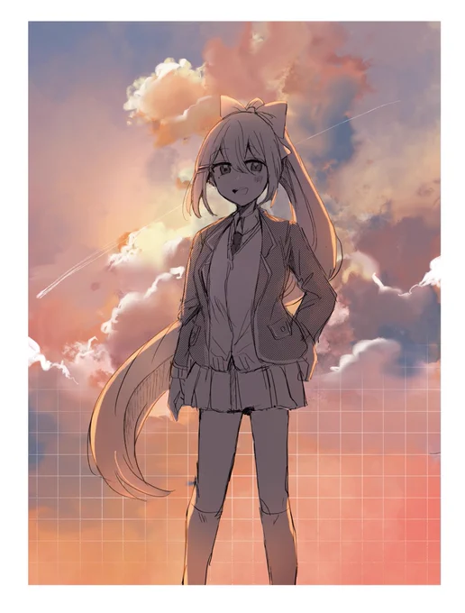 橙  #でろあーと 