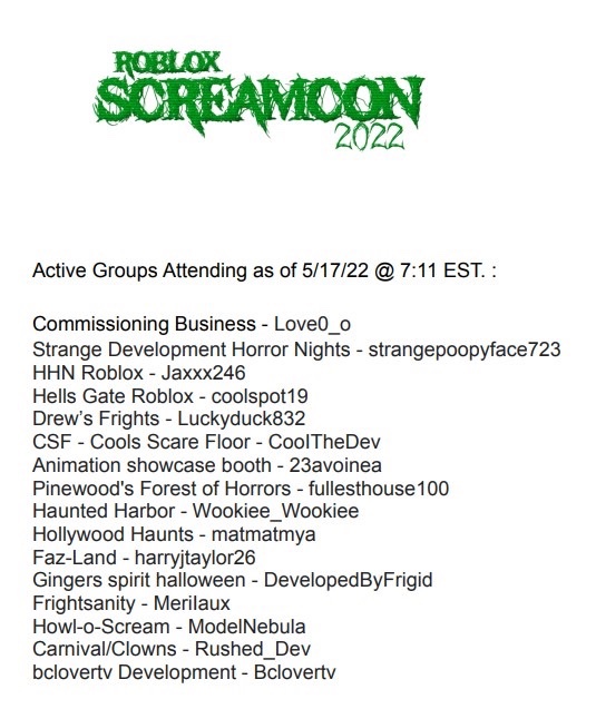 cool_scare's tweet photo. see u at ScreamCon ;) #Roblox #convention #RobloxDevs #robloxdeveloper #robloxdev #screamcon https://t.co/yBrA3MZcK8