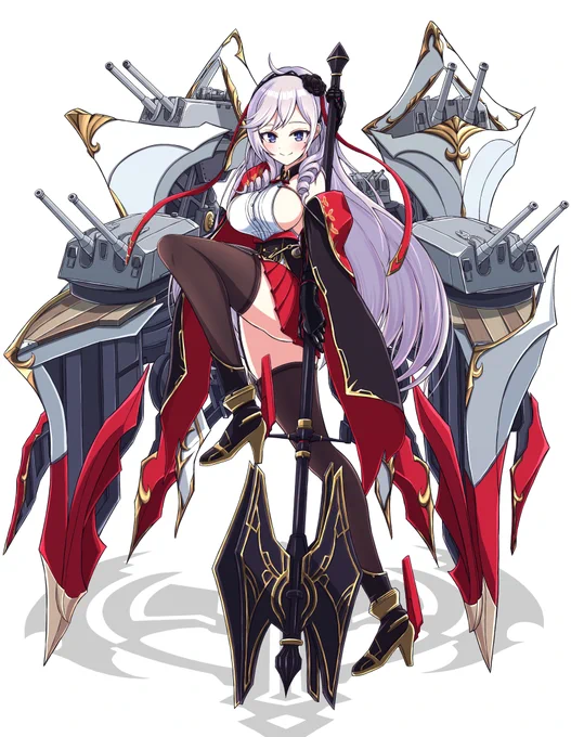 今日はアルジェリー進水日!
艤装がカッコいいんだ～

#アズールレーン 
#AzurLane
#アルジェリー進水日 