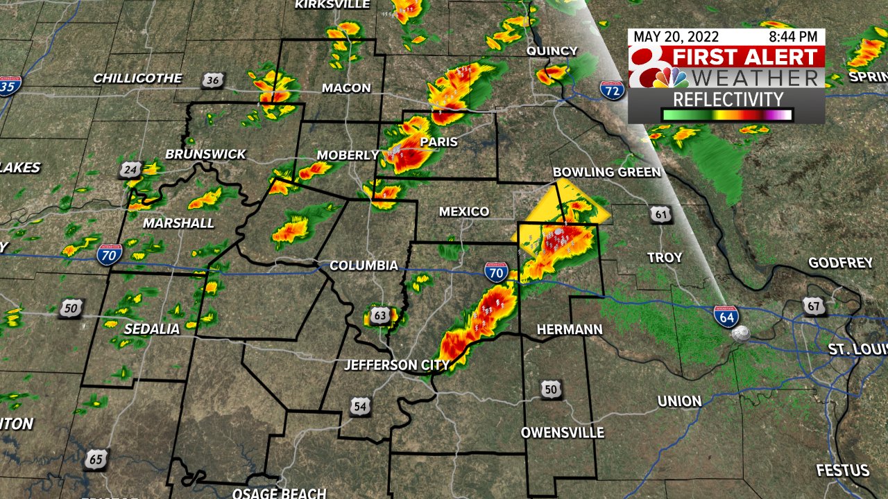 Kenton Gewecke on Twitter "845pm FRIDAY Storms have started firing