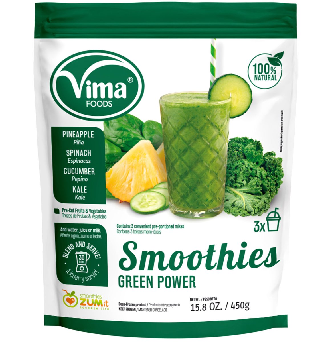 CaribeTiendas's tweet photo. Que tus momentos de bienestar se complementen con un delicioso y nutritivo smoothie #GreenPower / #PoderVerde de la gama de Vima.
Green Power Vima está elaborado con piña, espinacas, pepino y col rizada.
#smoothiesvima #Vima #VimaFoods
🛍 #TiendasCARIBE_Camagüey https://t.co/X7HAXBovGE