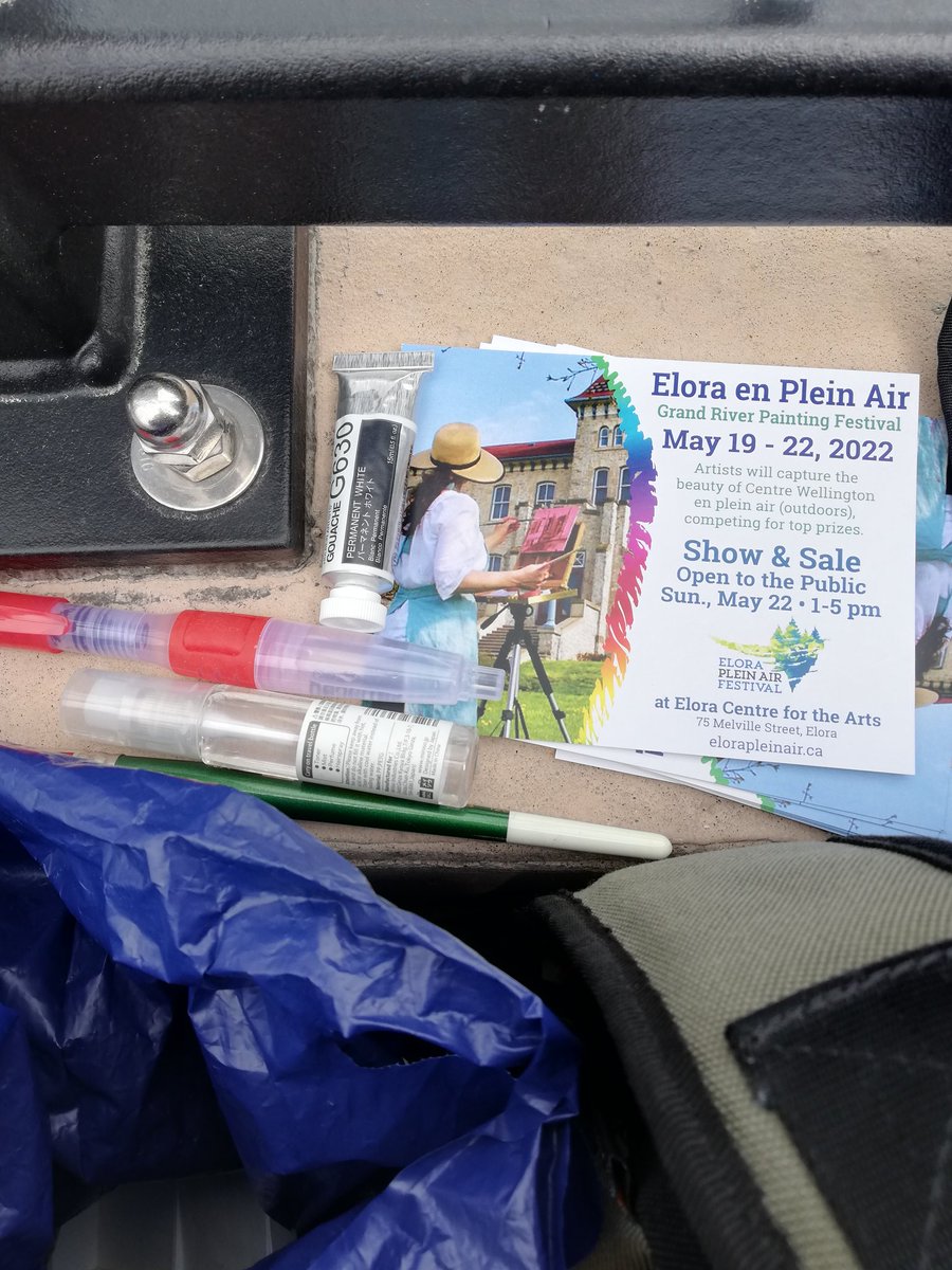 moniquechiam's tweet photo. Amazing weather the last two days for outdoor painting at the Elora Plein Air Festival #pleinair https://t.co/t6iF06h0tN