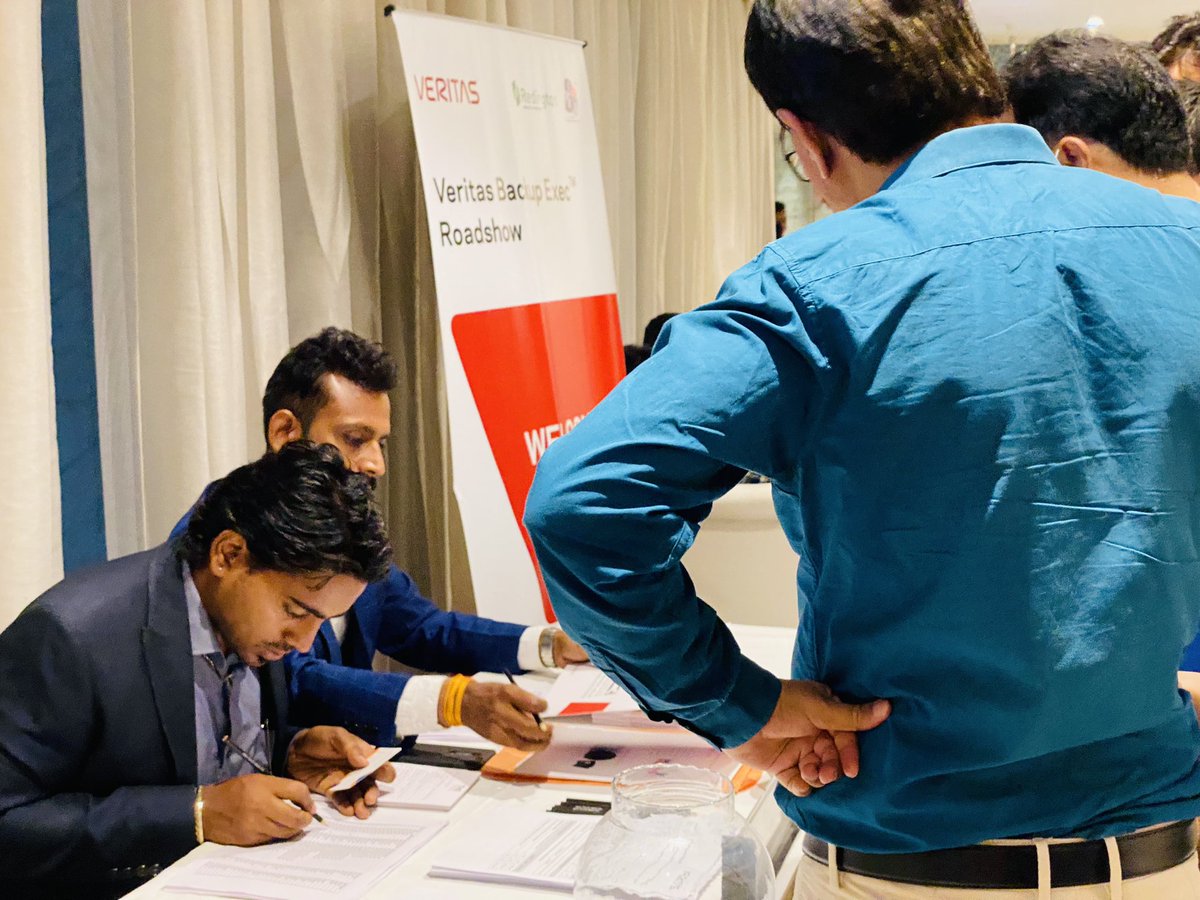iVarunVerma's tweet photo. Wow! What a phenomenal turnout!
Thanks to all our partners & distributors who attended our Veritas #BackupExec Roadshow in New Delhi.
Looking forward to many more such collaborative events with @RedingtonValue!
#DataProtection #cybersecurity https://t.co/jcaQHaFUCa