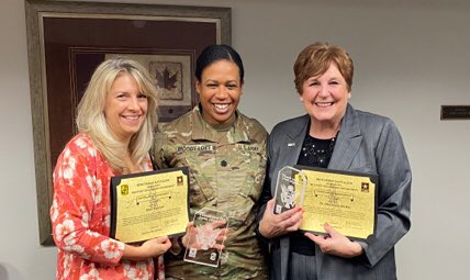 Thank you to Lt. Col. Moody-Love and our friends ⁦<a href="/ArmyROTC/">Army ROTC</a>⁩ for this meaningful and thoughtful recognition of support. ⁦<a href="/WNEUniversity/">Western New England University</a>⁩ College of Business couldn’t be prouder of our affiliation. We will miss you, Lt. Col! Good luck in your next chapter.