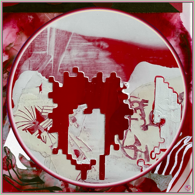 GenesisMoon111's tweet photo. Making Art is an organic process of reacting but also challenging  reactions. This is why NFT’s are so appealing to me as a surprise digital medium after so many decades of painting. 

#GMXI https://t.co/vbg7PrZ6aE