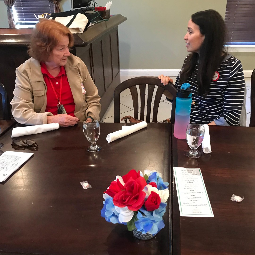 DaveB4congress's tweet photo. Thanks to the Bull Run Republican Women's Club for hosting the #VA10 GOP Primary campaigns! My supporter Esther did a superb job sharing my plans to restore our economy, rebuild our military &amp; reclaim our freedom. Vote for me SATURDAY from 9AM-4PM so I can get to work for you! https://t.co/NJRoVZFcFF