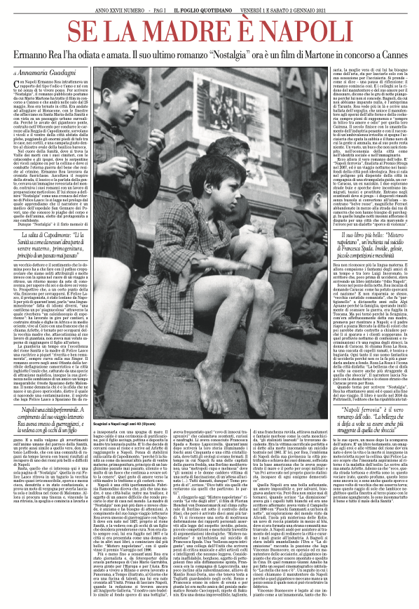 ilfoglio_it's tweet photo. Ermanno Rea  odiato e amato Napoli. Il suo ultimo romanzo “Nostalgia” ora è un film di Martone in concorso a Cannes - di Annamaria Guadagni
https://t.co/hmuNtO3V6f https://t.co/sKZX8Lrk4n