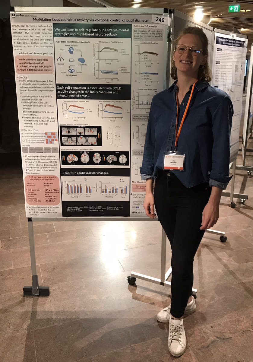 🧠 Join Sarah Meissner at her poster #246 if you want to learn about self-regulation of arousal using 👁 pupil-based neurofeedback and its links to 🔵 LC @ICON2020FIN #ICON2022 #locuscoeruleus #arousal🔥
